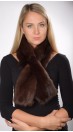 Dark Brown sable fur scarf, for women